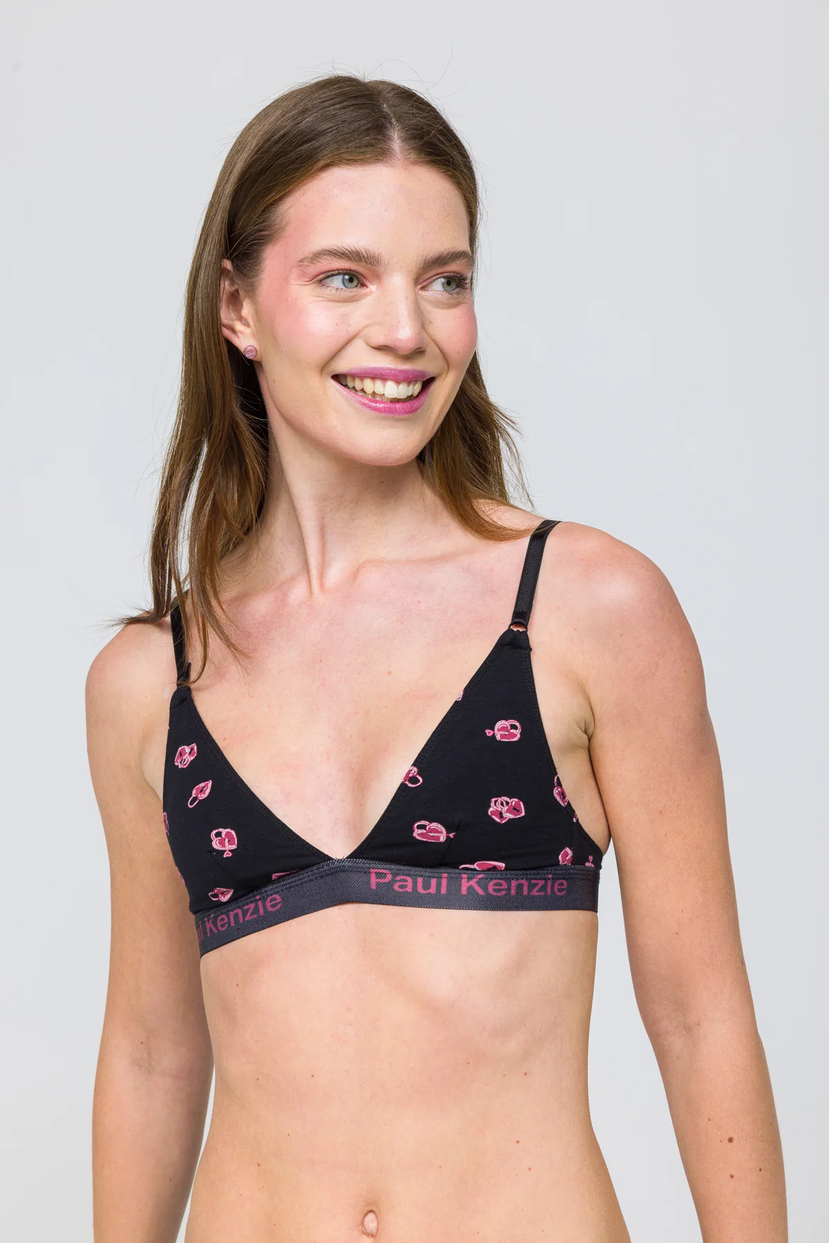Desenli Triangle Spor Bralet - Valentine Collection - Lovelock - Image 5