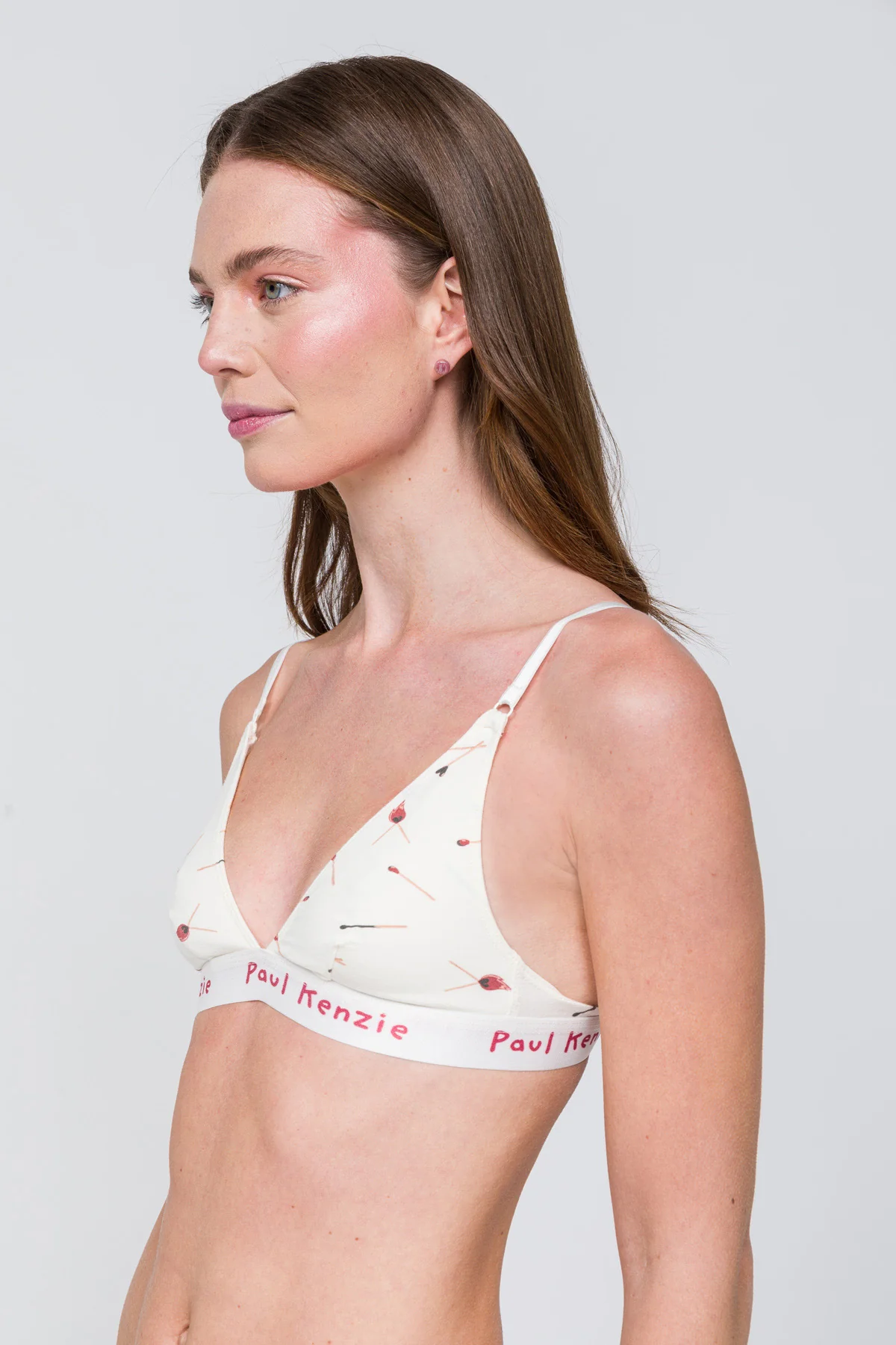 Desenli Triangle Spor Bralet - Valentine Collection - Perfect Match - Image 6