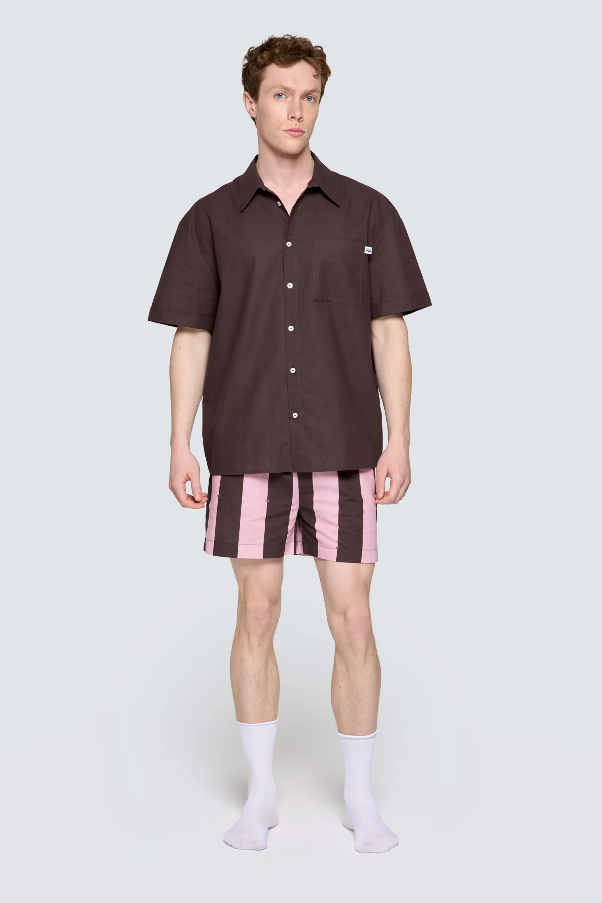 Erkek Pijama Üstü - Pink & Ganache - Image 5