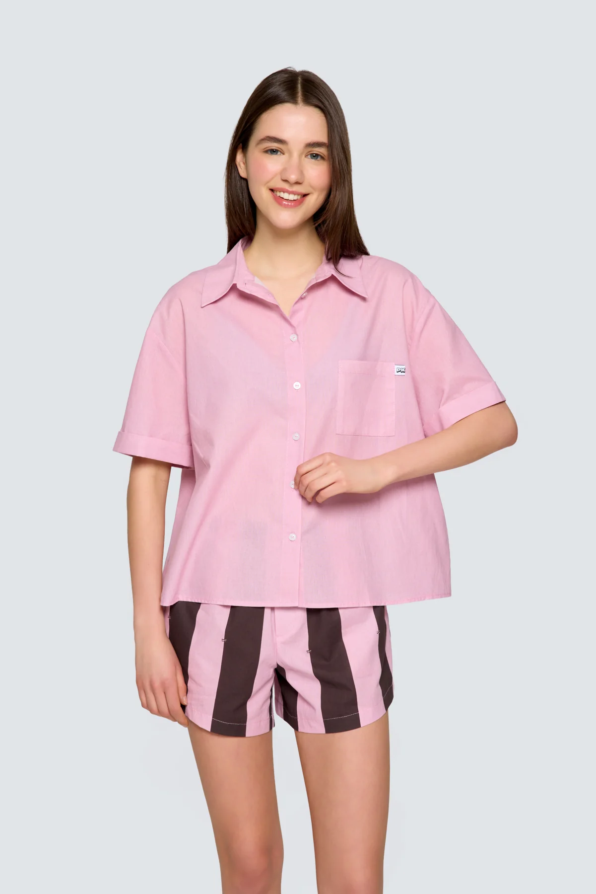 Kadın Pijama Üstü - Pink & Ganache - Image 5