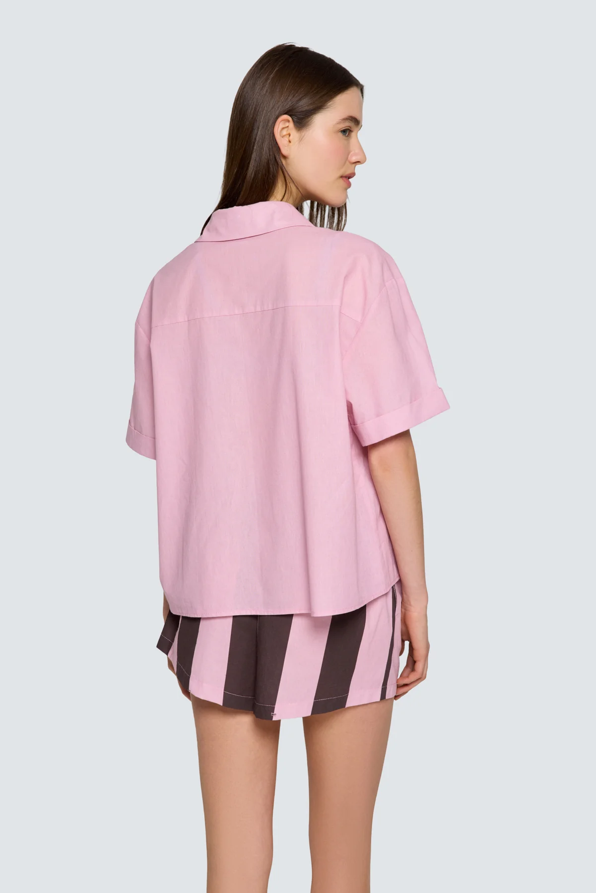Kadın Pijama Üstü - Pink & Ganache - Image 8