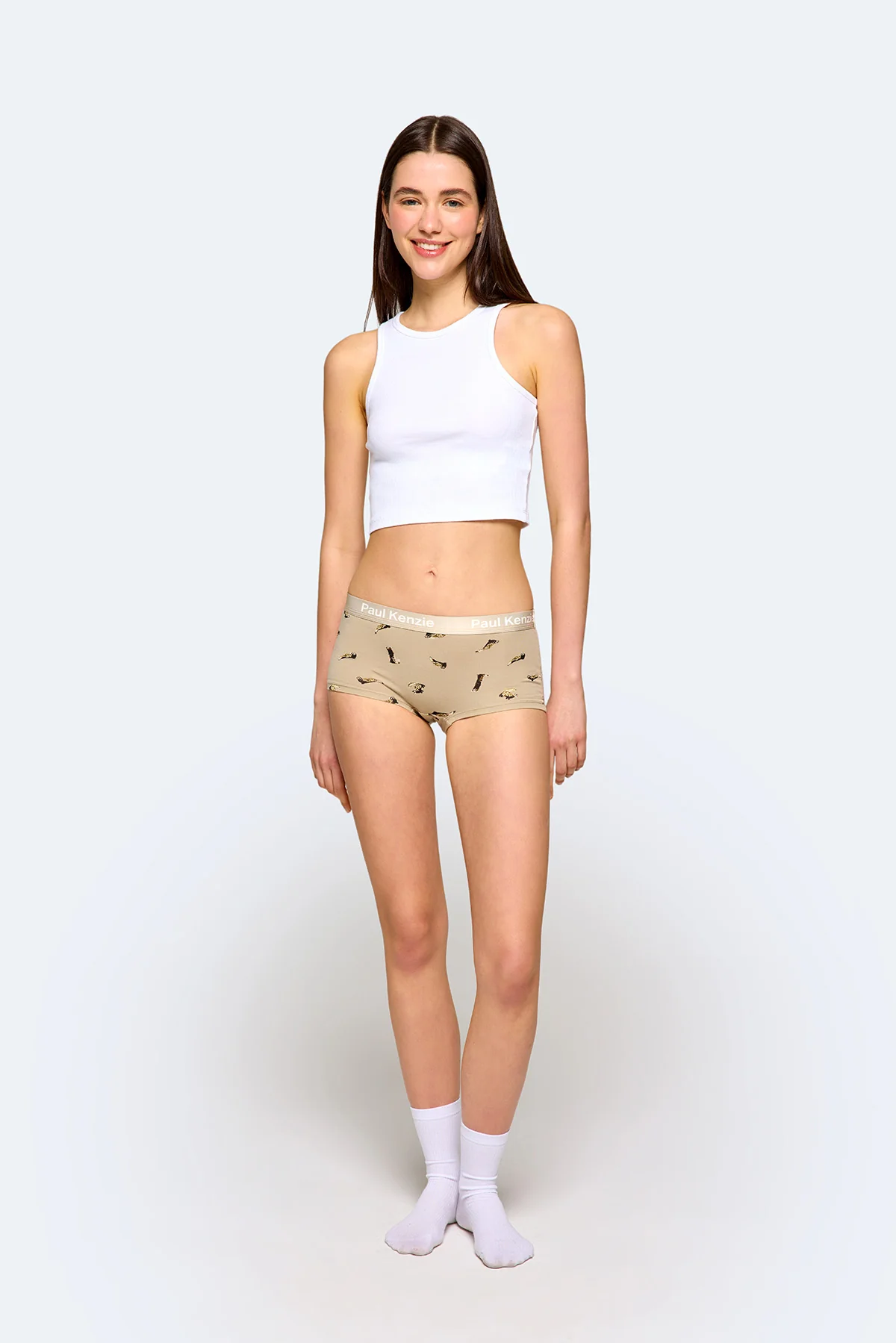 Paul Kenzie x Doğa Derneği - Desenli Kadın Boyshort Külot - Alaca Sansar - Image 3
