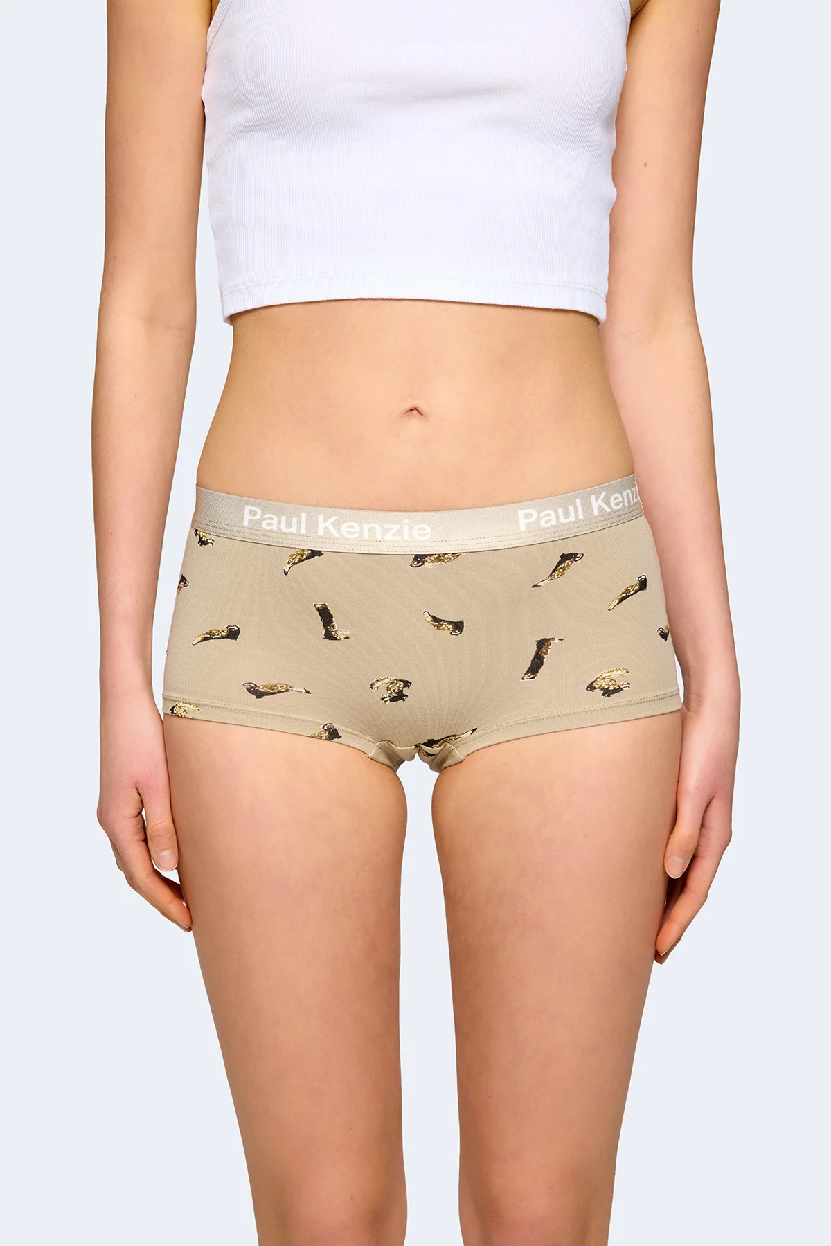 Paul Kenzie x Doğa Derneği - Desenli Kadın Boyshort Külot - Alaca Sansar - Image 5