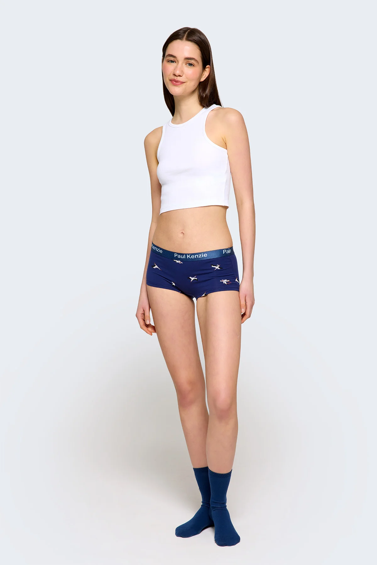 Paul Kenzie x Doğa Derneği - Desenli Kadın Boyshort Külot - Leylek - Image 3