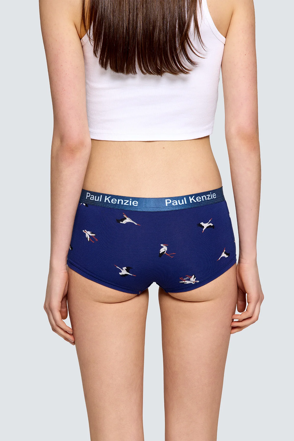 Paul Kenzie x Doğa Derneği - Desenli Kadın Boyshort Külot - Leylek - Image 8