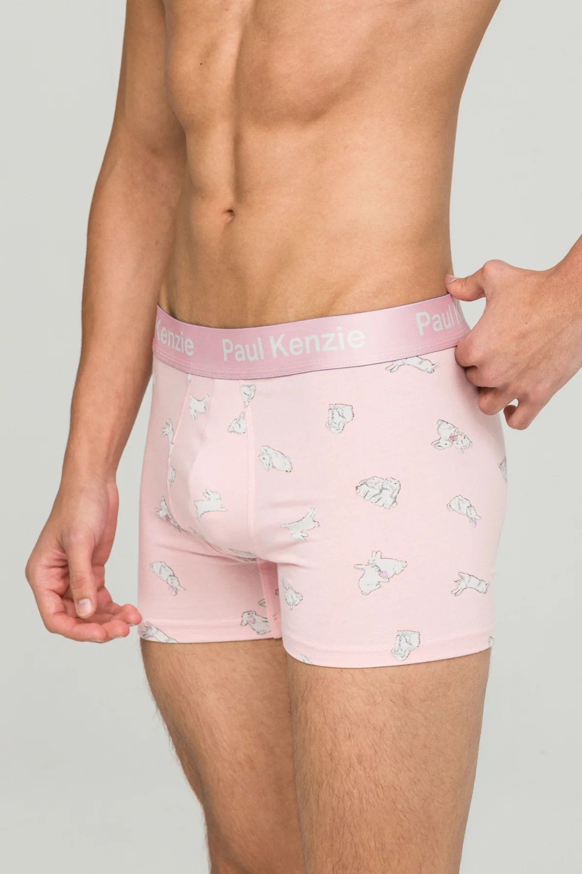 Paul Kenzie x Durex - Desenli Erkek Boxer - White Rabbit - Image 5