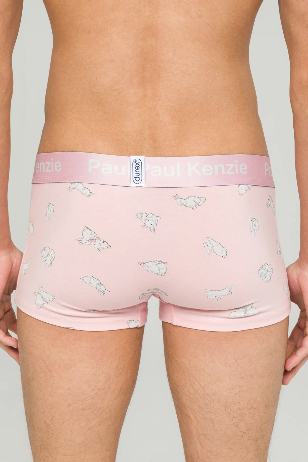 Paul Kenzie x Durex - Desenli Erkek Trunk Boxer - White Rabbit - Image 6