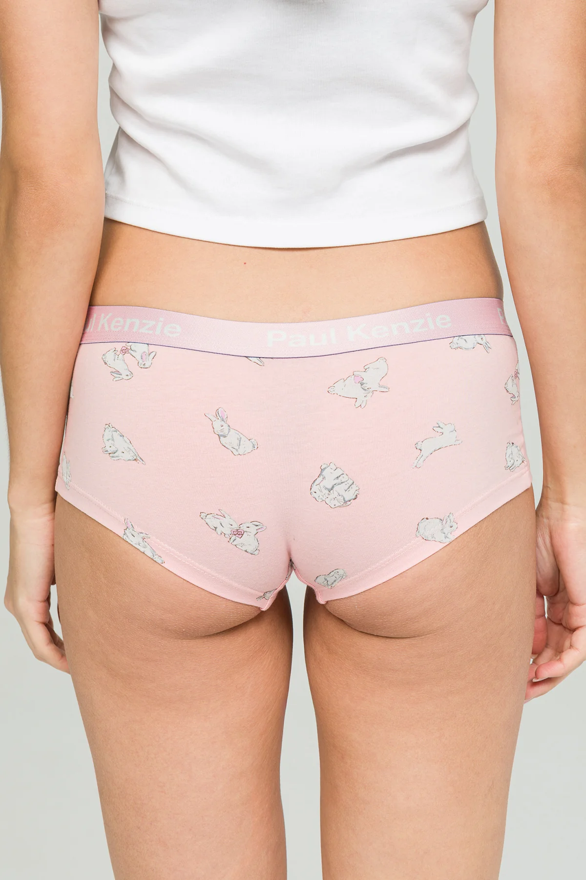 Paul Kenzie x Durex - Desenli Kadın Boyshort Külot - White Rabbit - Image 5