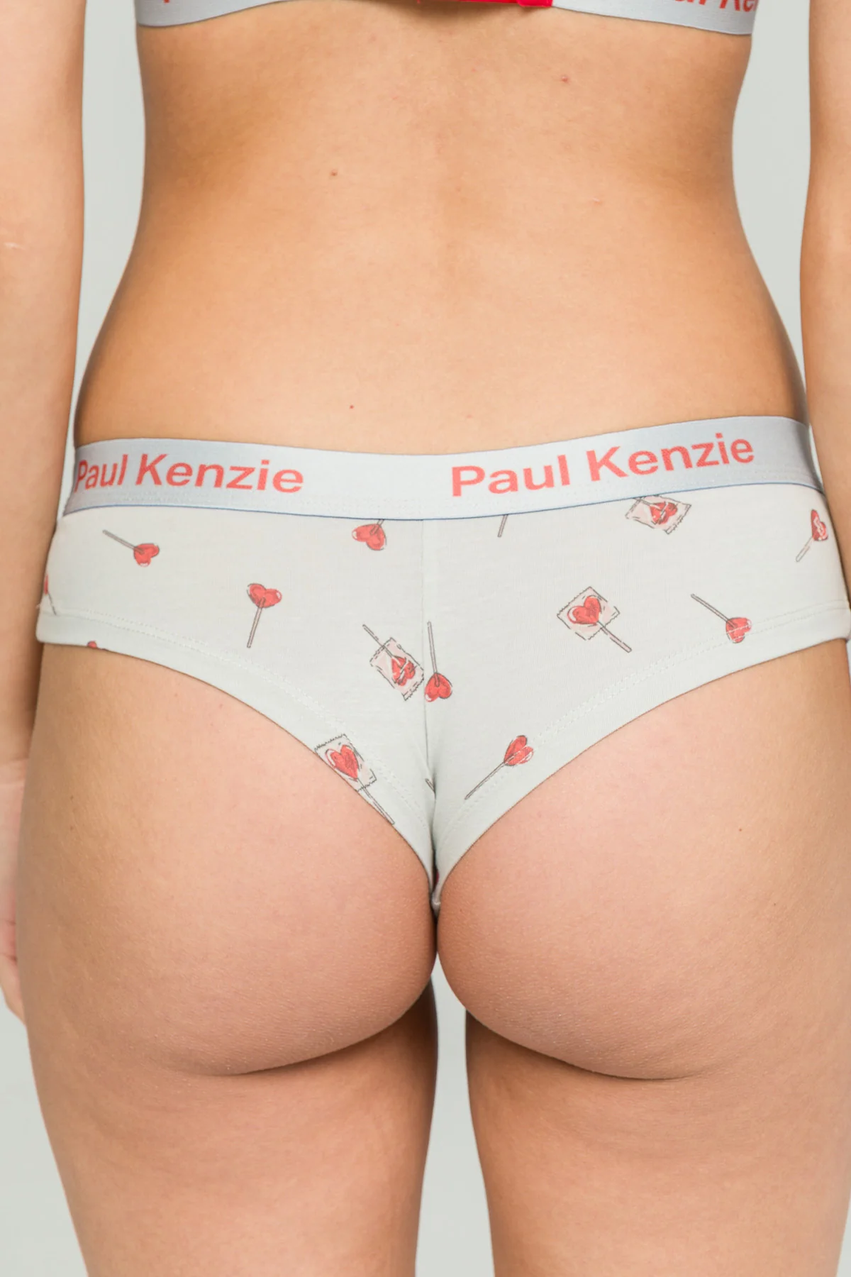 Paul Kenzie x Durex - Desenli Kadın Cheeky Külot - Lovepop - Image 7