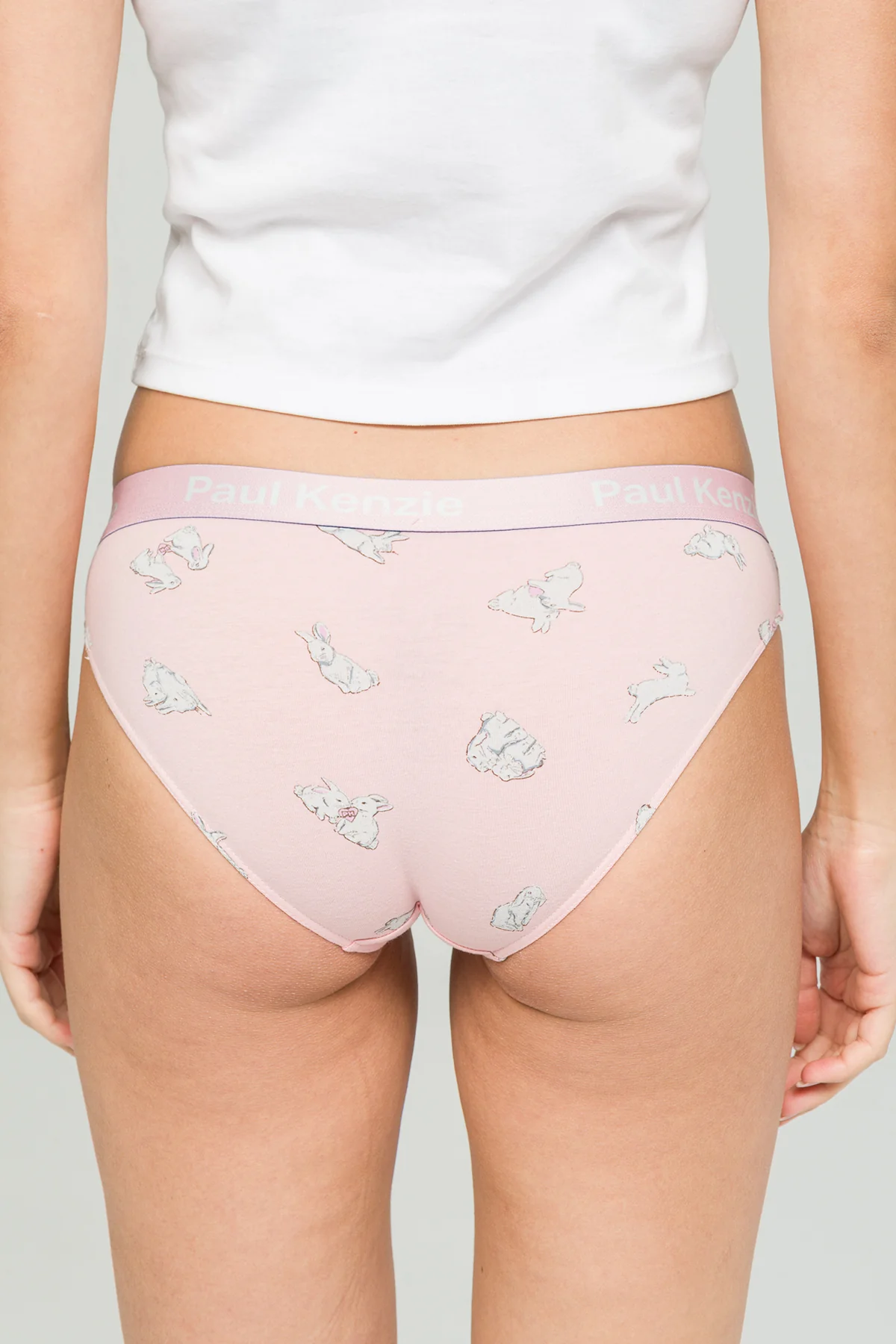 Paul Kenzie x Durex - Desenli Kadın Slip Külot - White Rabbit - Image 5