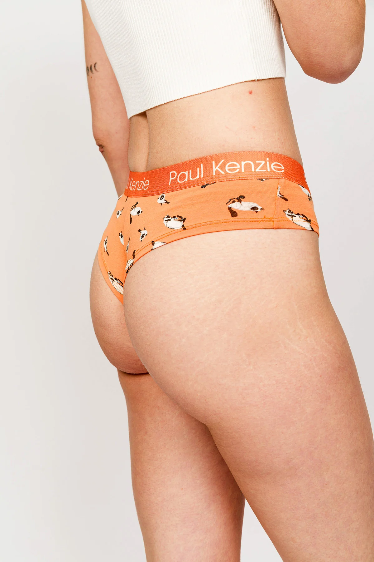 Paul Kenzie x Kurtaran Ev - Desenli Kadın Cheeky Külot - Siyam - Image 6