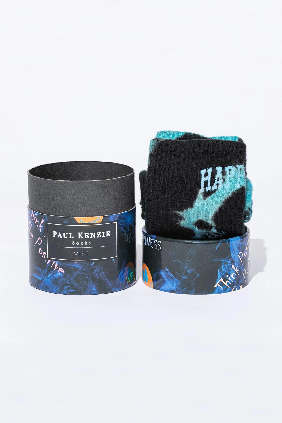 Smile-Dye Unisex Batik Desenli Dikişsiz Tenis Çorap - Mist