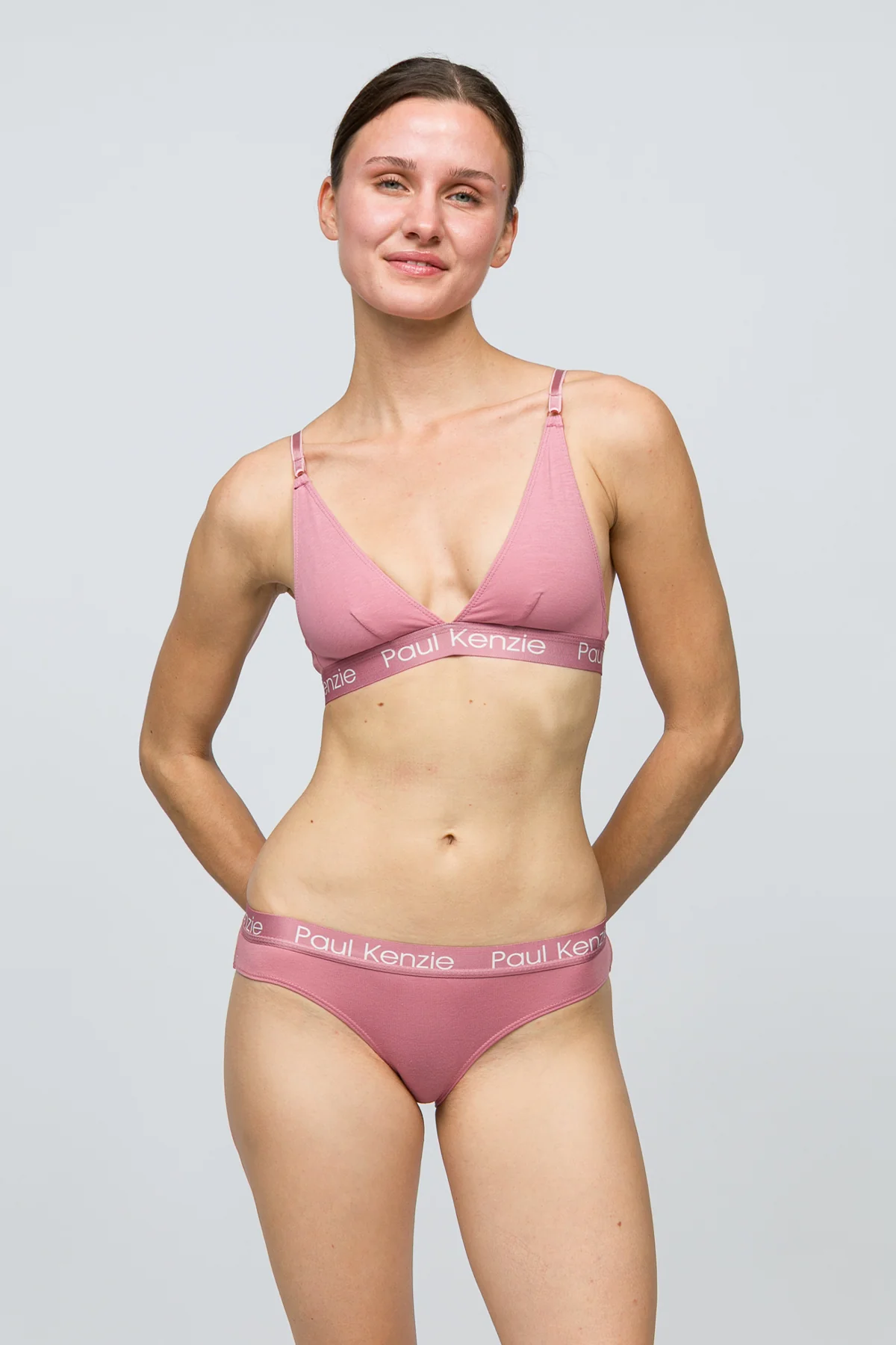 Triangle Spor Bralet - Rainbow 6 Pembe - Image 4