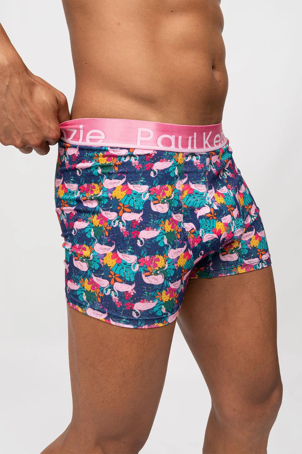 Unique Effect Desenli Erkek Boxer - Flamingo - Image 4