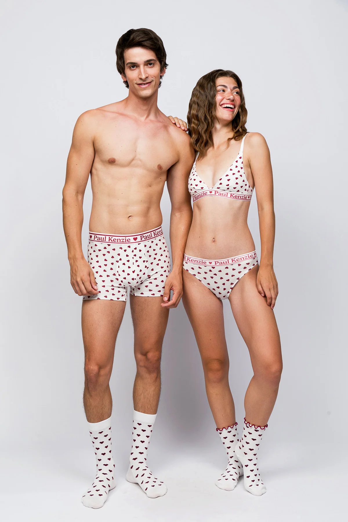 Valentine Collection - Burgundy Hearts Couple - Image 2
